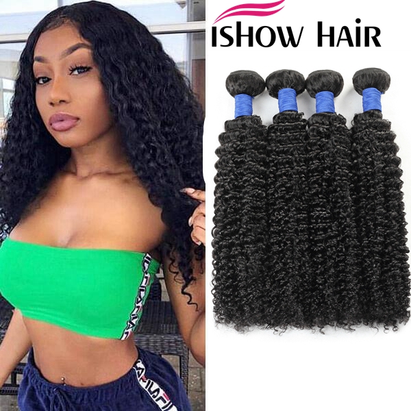 Ishow Mink 10A Brazillian Straight Body Loose Deep Wave Kinky Curly Unprocessed Human Hair Bundles Peruvian Indian Human Hair Weave Bundles