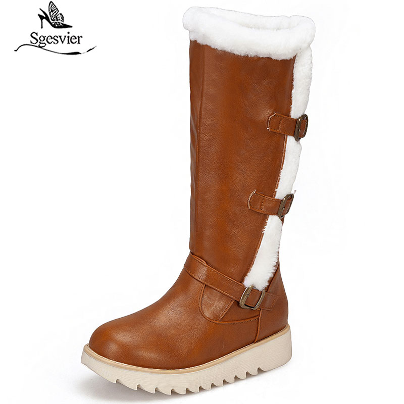 Sgesvier 2020 HOT SALE Snow boots female shoes platform booties thick fur warm down mid calf boots women buckle cotton shoes, Black
Sgesvier 2020 HOT SALE Snow boots female shoes platform booties thick fur warm down mid calf boots women buckle cotton shoes, Black