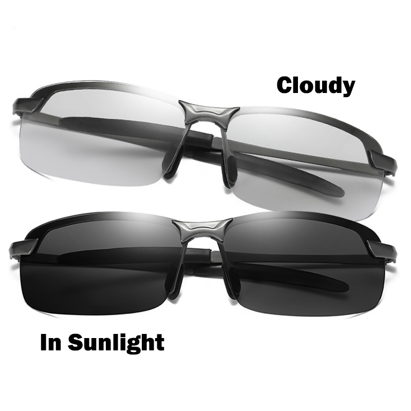 New Photochromic Polarized Sunglasses Men's Anti-UV Sunglasses for Drivers Male Driving Fishing UV400 Glasses, White;black
New Photochromic Polarized Sunglasses Men's Anti-UV Sunglasses for Drivers Male Driving Fishing UV400 Glasses, White;black