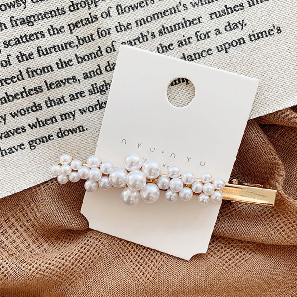 Big Small Pearl Beads Hair Clips Hairpins for Women Girls Fashion Hair Accessories Simple Barrettes Wholesale