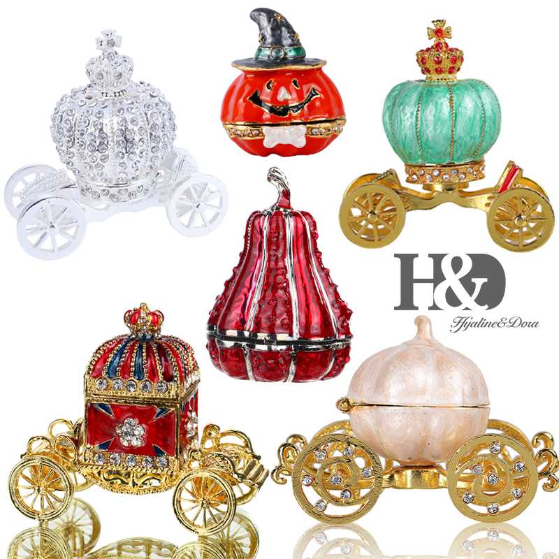 H&D Hand-painted Pumpkin Figurine Crown Carriage Style Trinket Boxes Collectible Ornament Christmas Gift for Lady Wedding Decor
H&D Hand-painted Pumpkin Figurine Crown Carriage Style Trinket Boxes Collectible Ornament Christmas Gift for Lady Wedding Decor