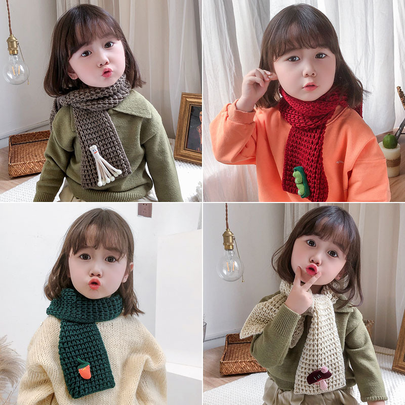 202 autumn and winter new knitted children's scarf bib cartoon pattern cute woolen scarf baby wild warm bib A186
202 autumn and winter new knitted children's scarf bib cartoon pattern cute woolen scarf baby wild warm bib A186