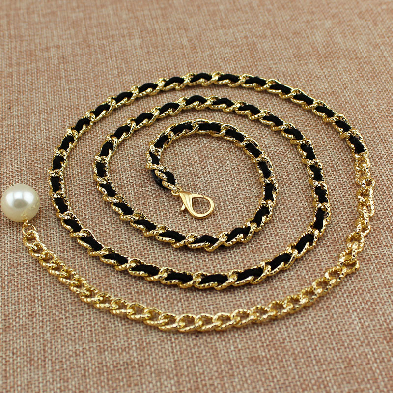 2020 Fashion Metal Waist Chain cummerbunds for women girls string waistband