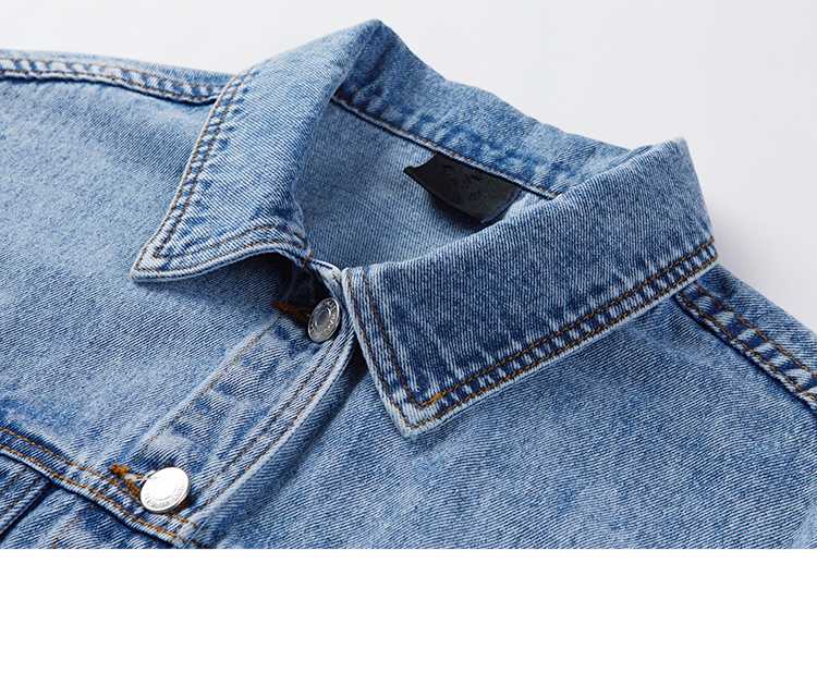 Back Embroidered Letters Denim Jacket Women Spring Autumn Basic Short Coat Veste Femme Kurtka Female Streetwear Jean Jacket, As pic
Back Embroidered Letters Denim Jacket Women Spring Autumn Basic Short Coat Veste Femme Kurtka Female Streetwear Jean Jacket, As pic