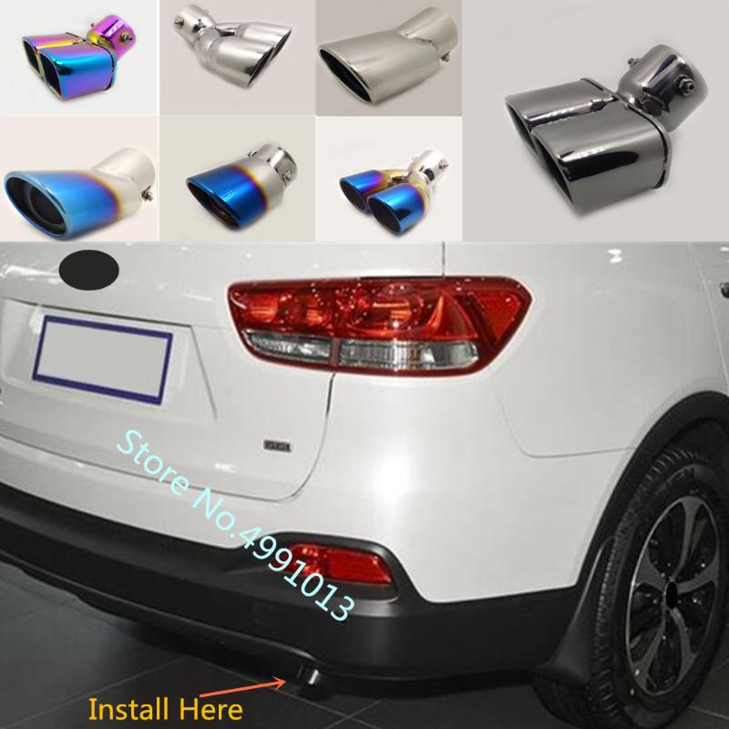 car cover muffler exterior back end pipe dedicate exhaust tip tail outlet ornament vent 1pcs For Kia Sorento 2020 2020
car cover muffler exterior back end pipe dedicate exhaust tip tail outlet ornament vent 1pcs For Kia Sorento 2020 2020