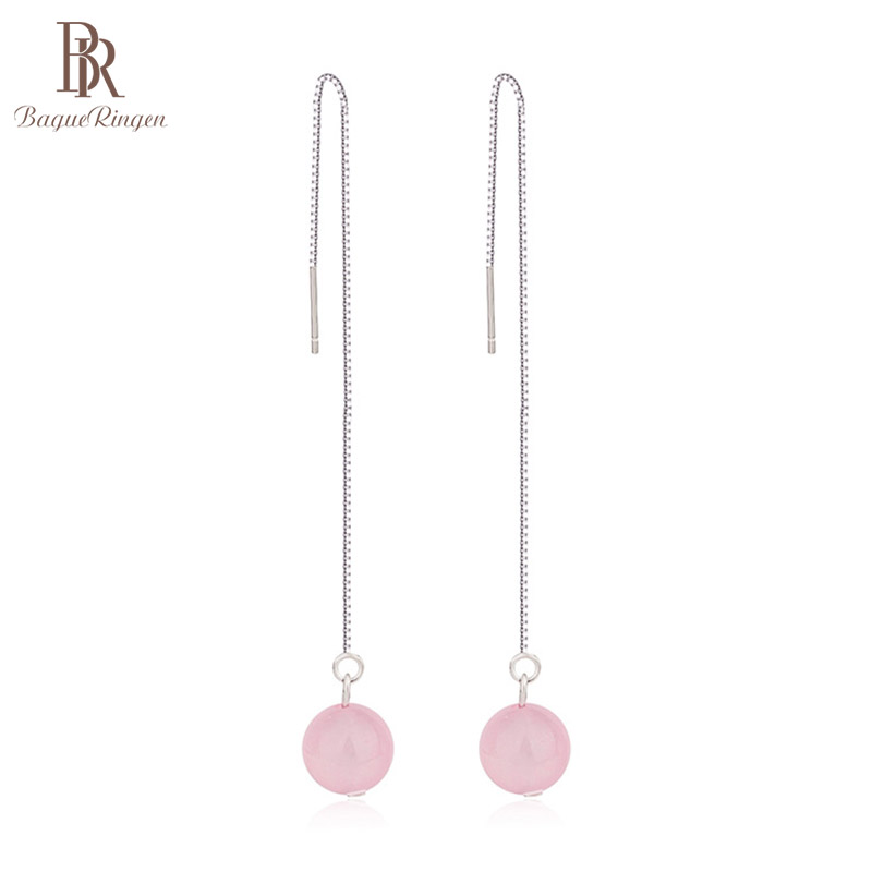 Bague Ringen Pink Crystal Drop Earrings for Women Simple Silver 925 Jewelry Round Gemstones Long Ear lines Classical Accessory
Bague Ringen Pink Crystal Drop Earrings for Women Simple Silver 925 Jewelry Round Gemstones Long Ear lines Classical Accessory