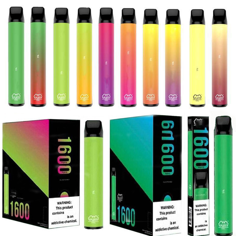 Puff XXL Disposable Vape pen Pods Device Puff xxl 850mAh Battery 1600 puffs Puff Bar Pre-filled Kit disposable e cigarettes 10 colors
Puff XXL Disposable Vape pen Pods Device Puff xxl 850mAh Battery 1600 puffs Puff Bar Pre-filled Kit disposable e cigarettes 10 colors