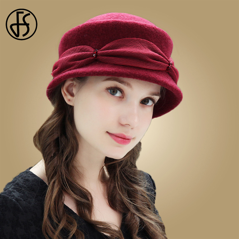 FS Vintage Pink Women Wool Cloche Round Cap Elegant Winter Fedora Bucket Beige Wine Red Bowler Hat Fashion Girl Warm Caps
FS Vintage Pink Women Wool Cloche Round Cap Elegant Winter Fedora Bucket Beige Wine Red Bowler Hat Fashion Girl Warm Caps