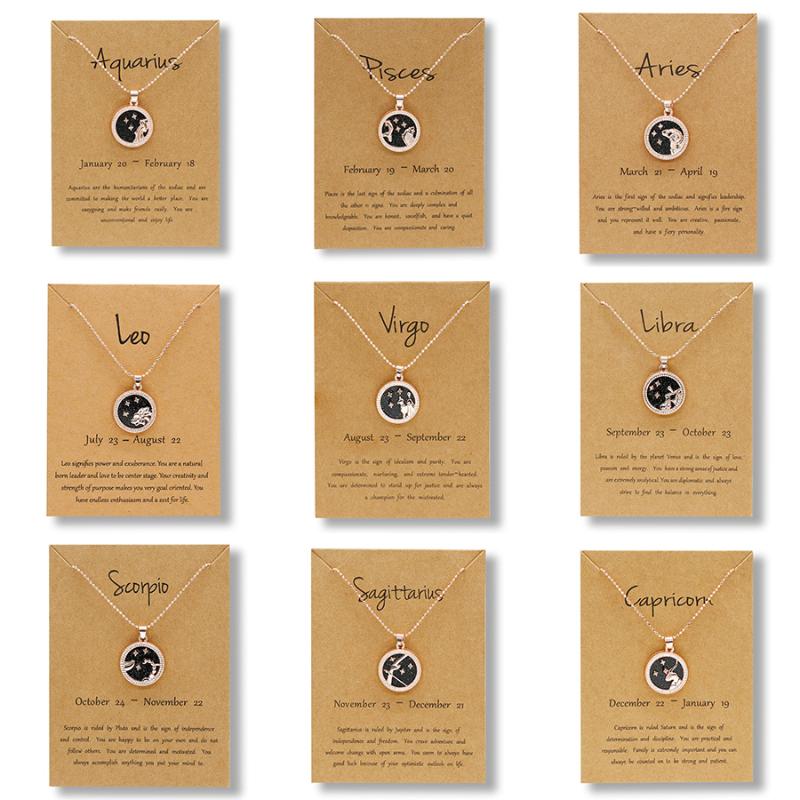 Rose Gold Color 12 Constellation Coins Necklace Women Daytime Night White Black Resin Virgo Taurus Leo Short Chain Necklace Gift
Rose Gold Color 12 Constellation Coins Necklace Women Daytime Night White Black Resin Virgo Taurus Leo Short Chain Necklace Gift