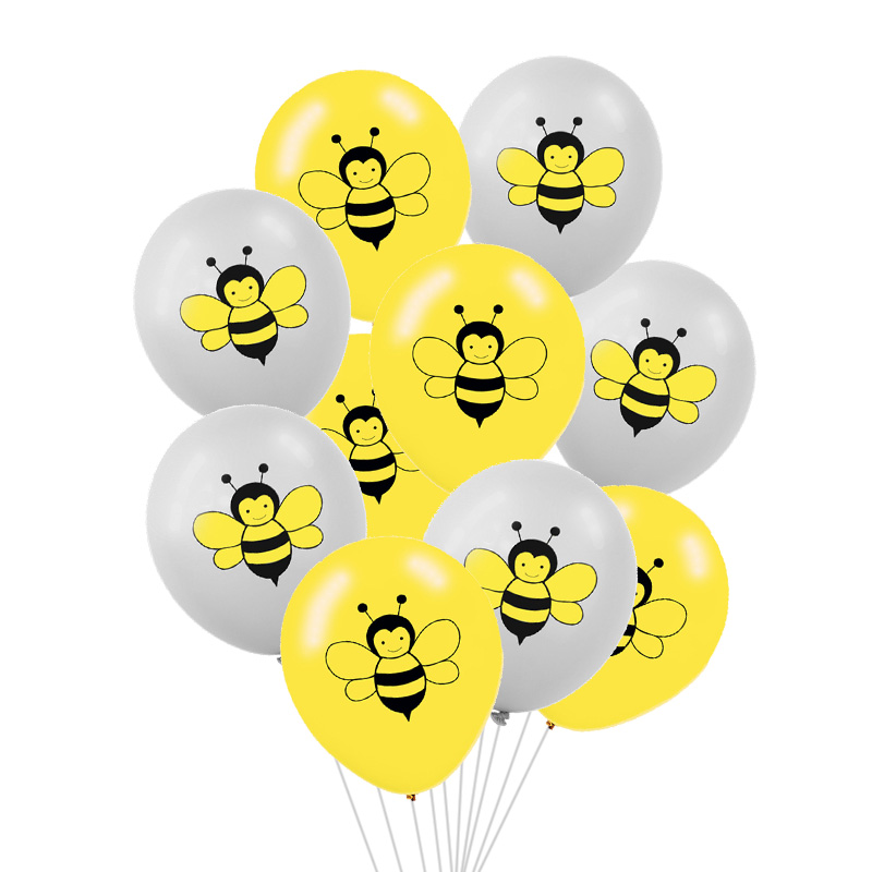 10/15 pcs 12 inch Cartoon Bee Dot Printed Latex Balloons Helium Inflatable Balloon Jungle Theme Party Decor Birthday Supplies
10/15 pcs 12 inch Cartoon Bee Dot Printed Latex Balloons Helium Inflatable Balloon Jungle Theme Party Decor Birthday Supplies