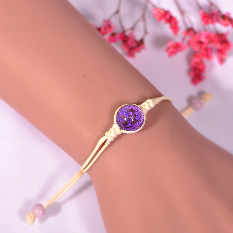Charm Bracelets Fashion Natural Flower Woven Dried Ladies Bracelet Simple Personality Adjustable Handmade Jewelry 10-SL17
Charm Bracelets Fashion Natural Flower Woven Dried Ladies Bracelet Simple Personality Adjustable Handmade Jewelry 10-SL17