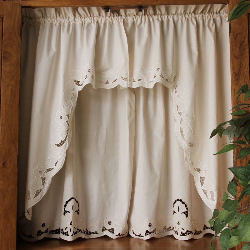 Short Coffee Curtain Retro Hollow Hem Wear Pole Triangular Curtains for Bar Kitchen Cabinet Door and Window, E set
Short Coffee Curtain Retro Hollow Hem Wear Pole Triangular Curtains for Bar Kitchen Cabinet Door and Window, E set