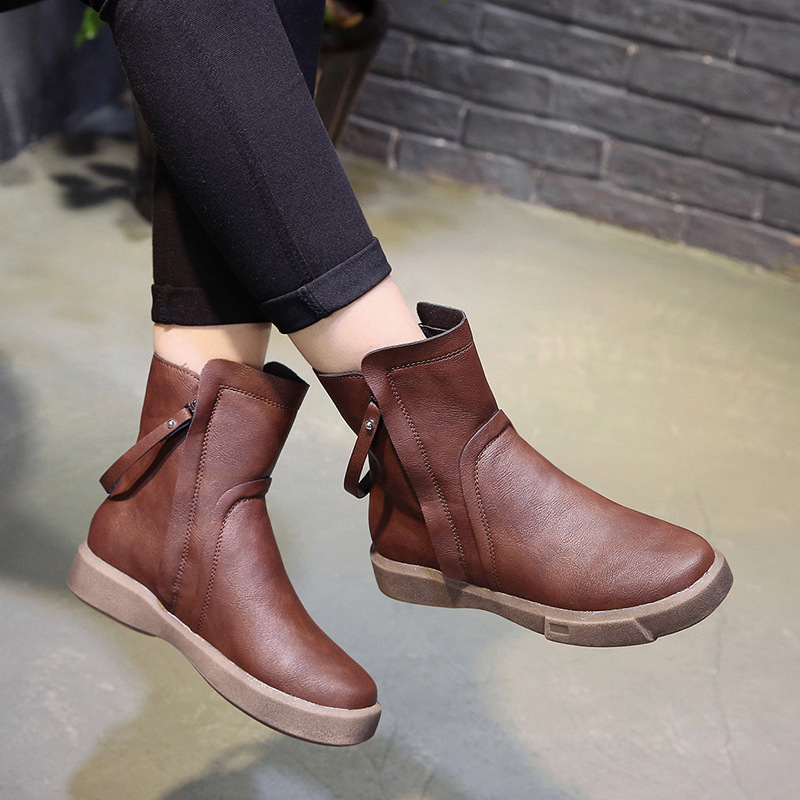 New Women Boots Female Soft Leather Shoes Autumn winter Short Boots Fashion Two Sides Zip Women Ankle, Black
New Women Boots Female Soft Leather Shoes Autumn winter Short Boots Fashion Two Sides Zip Women Ankle, Black