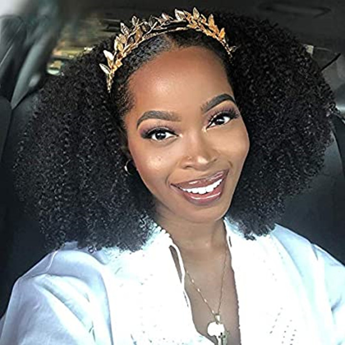 New Headband Wigs for Black Women Human Hair Wigs 150%density None Lace Front Wigs Brizilian Virgin Hair Machine Made Full Headband Wig