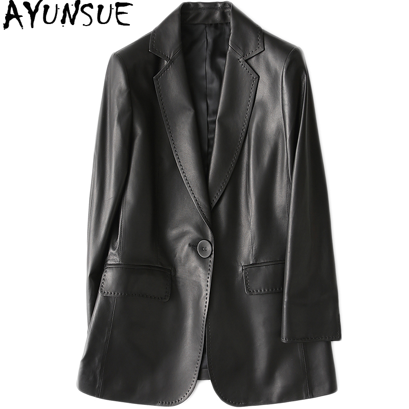 AYUNSUE Casual Genuine Leather Jacket Women 2020 Spring New Real Sheepskin Coat Female Slim Ladies Jackets Outerwear 18-YY1089A, Black
AYUNSUE Casual Genuine Leather Jacket Women 2020 Spring New Real Sheepskin Coat Female Slim Ladies Jackets Outerwear 18-YY1089A, Black