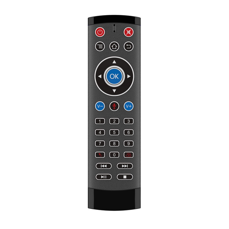 T1 Pro Remote Control 2.4G Wireless Air Mouse Gyroscope Voice Control 22 Keys Keyboard for HK1 X96 H96 Android TV Box