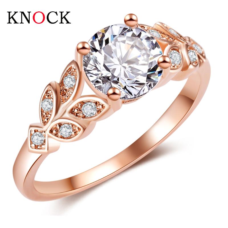 KNOCK Wedding Crystal Silver Color Rings Leaf Engagement Gold Color Cubic Zircon Ring Fashion New Brand Bijoux For Women Jewelry
KNOCK Wedding Crystal Silver Color Rings Leaf Engagement Gold Color Cubic Zircon Ring Fashion New Brand Bijoux For Women Jewelry