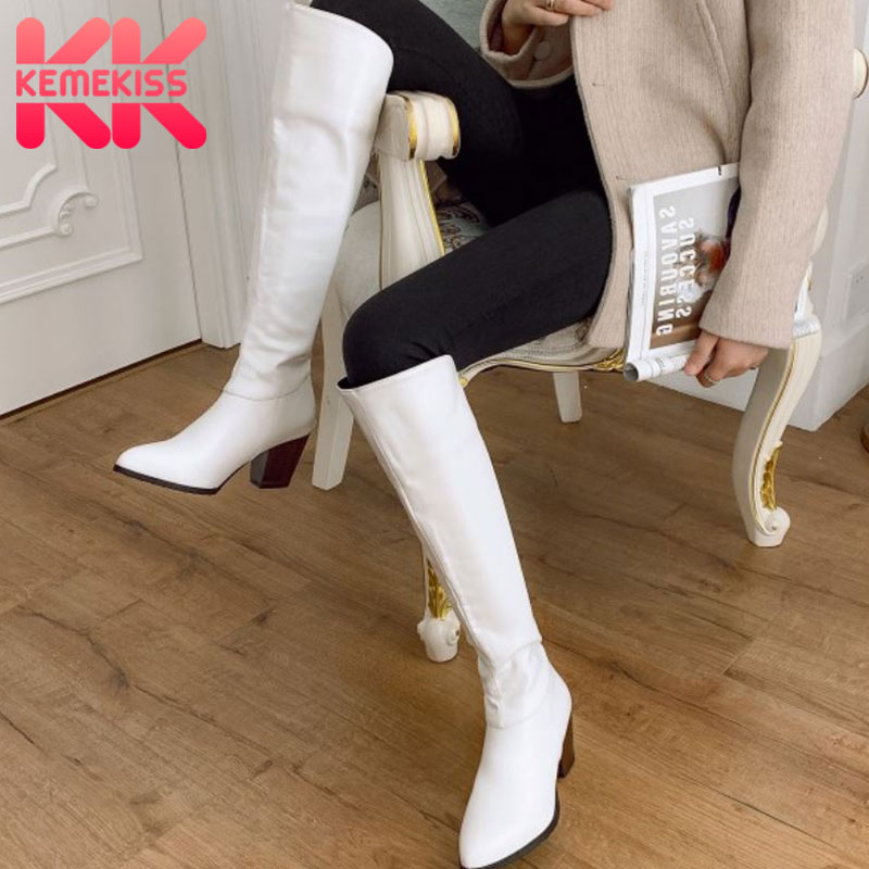 KemeKiss Women Long Boots Fashion Thick Heel Winter Shoes Woman Warm ZIpper Sexy Knee High Boot Office Lady Footwear Size 32-46, Black
KemeKiss Women Long Boots Fashion Thick Heel Winter Shoes Woman Warm ZIpper Sexy Knee High Boot Office Lady Footwear Size 32-46, Black