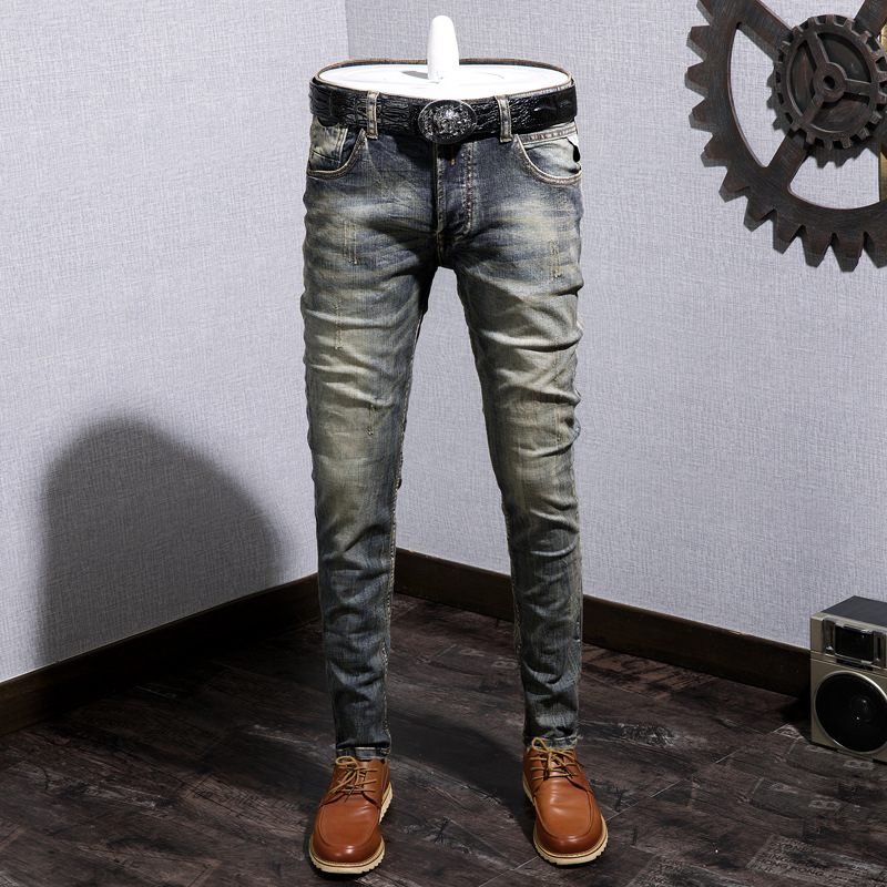 New Trendy Men Skinny Jeans Biker Destroyed Ripped Denim Pencil Pants Hip Hop Streetwear, 602
New Trendy Men Skinny Jeans Biker Destroyed Ripped Denim Pencil Pants Hip Hop Streetwear, 602