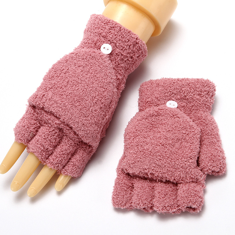 Autumn Winter Women Hand Warmer Flip Gift Soft Half Finger Mittens Gloves Knitted Thicken Artificial Wool Thermal 1 Pair
Autumn Winter Women Hand Warmer Flip Gift Soft Half Finger Mittens Gloves Knitted Thicken Artificial Wool Thermal 1 Pair