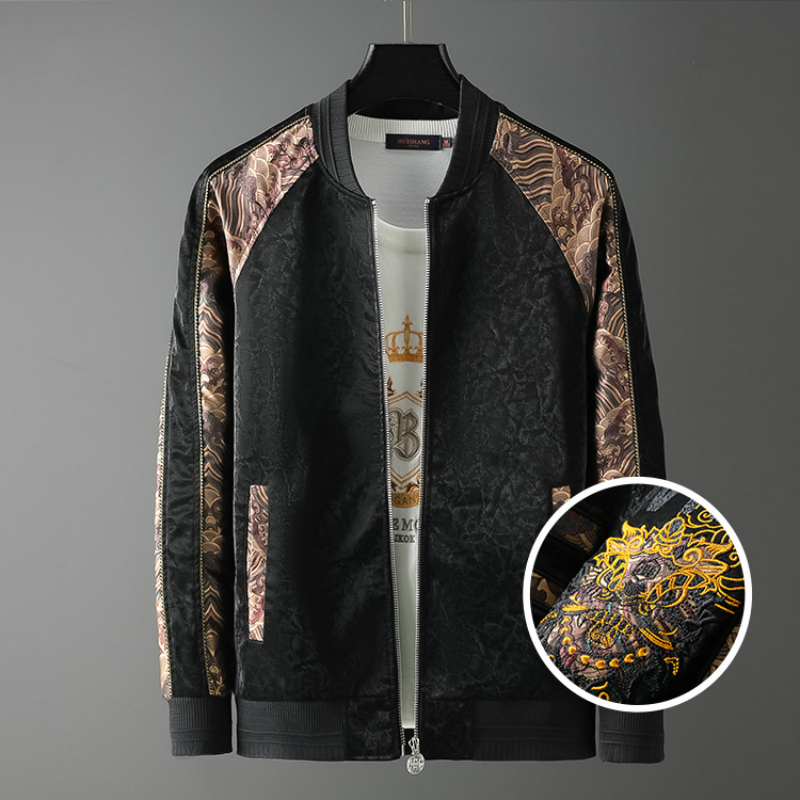 Men's Jacket Casual Embroidery Letter Dark Pattern Vintage Streetwear PU Jacket Men Slim New Autumn Jackets Light Luxury Coat, Black
Men's Jacket Casual Embroidery Letter Dark Pattern Vintage Streetwear PU Jacket Men Slim New Autumn Jackets Light Luxury Coat, Black