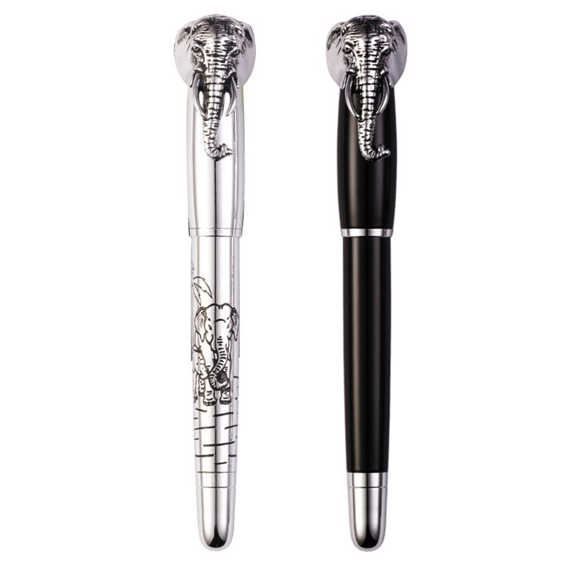 Elephant Head in Lid Fountain Pen Delicate Medium Nib Signature Pens Business Home Office School Supplies G92E, Red
Elephant Head in Lid Fountain Pen Delicate Medium Nib Signature Pens Business Home Office School Supplies G92E, Red