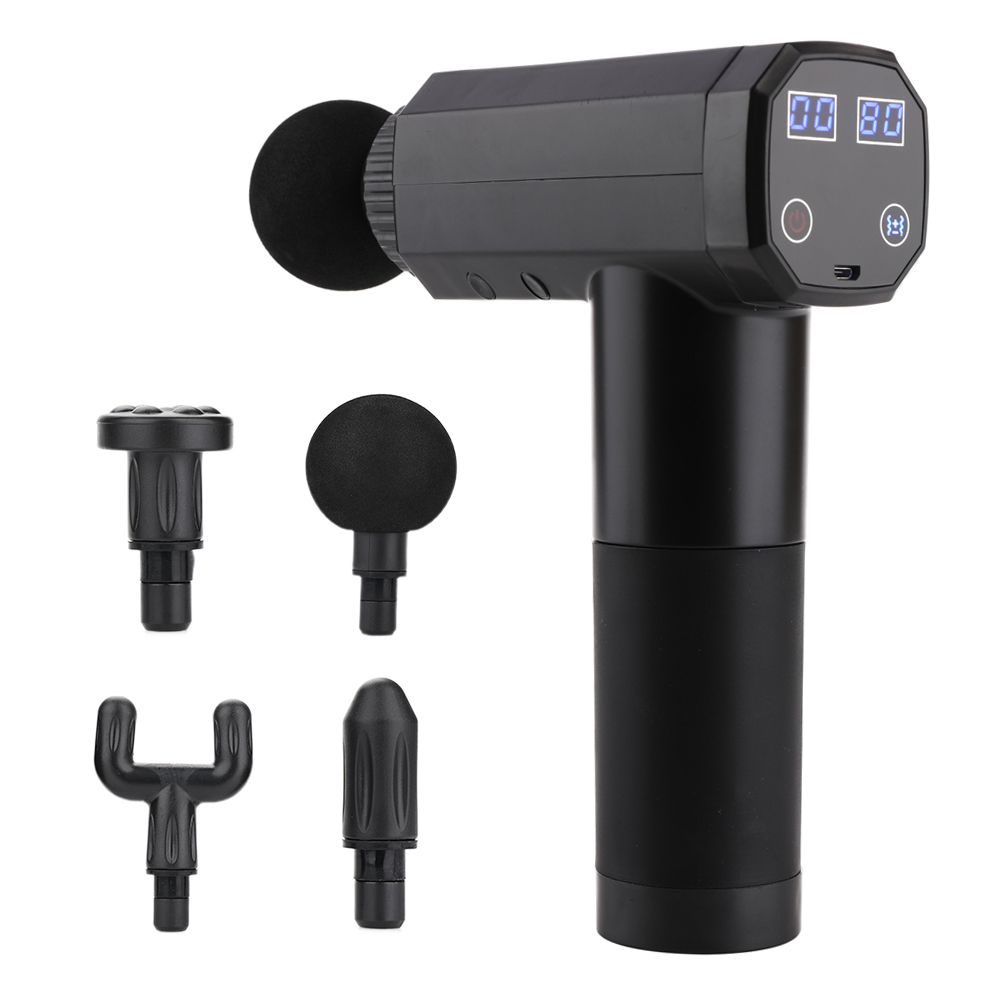 New Electric High Frequency Massage Gun LCD Monitor Touch Screen Deep Tissue Muscle Massager Fascial Relax pistolet de massage, Black
New Electric High Frequency Massage Gun LCD Monitor Touch Screen Deep Tissue Muscle Massager Fascial Relax pistolet de massage, Black