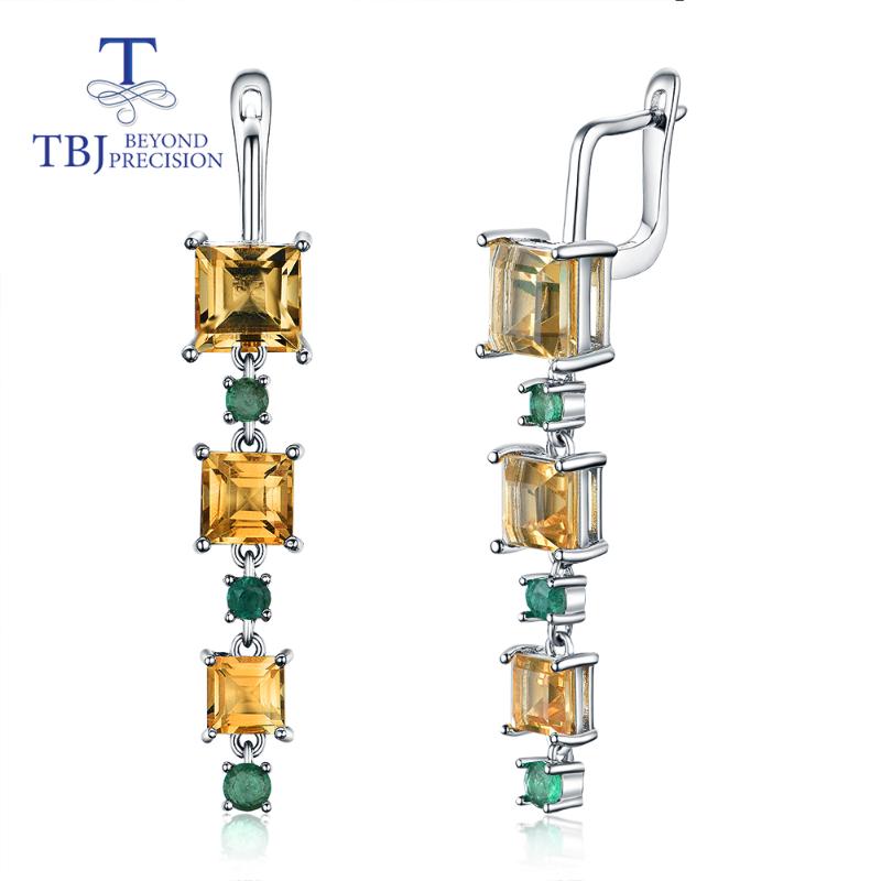 2020 New look Long gemstone earring natural Brazil Citrine zambia emerald clasp earring 925 sterling silver fine jewelry lady
2020 New look Long gemstone earring natural Brazil Citrine zambia emerald clasp earring 925 sterling silver fine jewelry lady