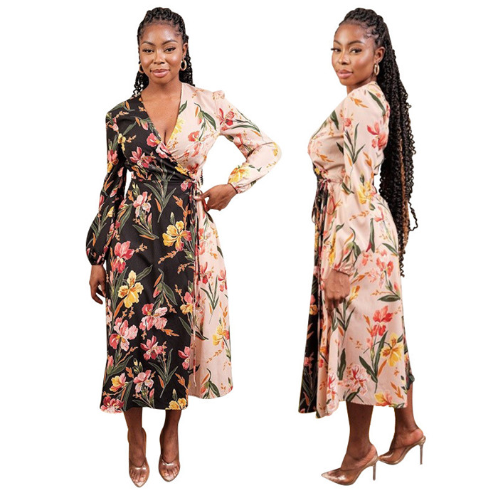 Flower Shirt Dresses Women Designer Hepburn Style V Neck Long Sleeve Patchwork Casual Dress Fashion Elegant Womens Holiday Clothing, Black;gray
Flower Shirt Dresses Women Designer Hepburn Style V Neck Long Sleeve Patchwork Casual Dress Fashion Elegant Womens Holiday Clothing, Black;gray