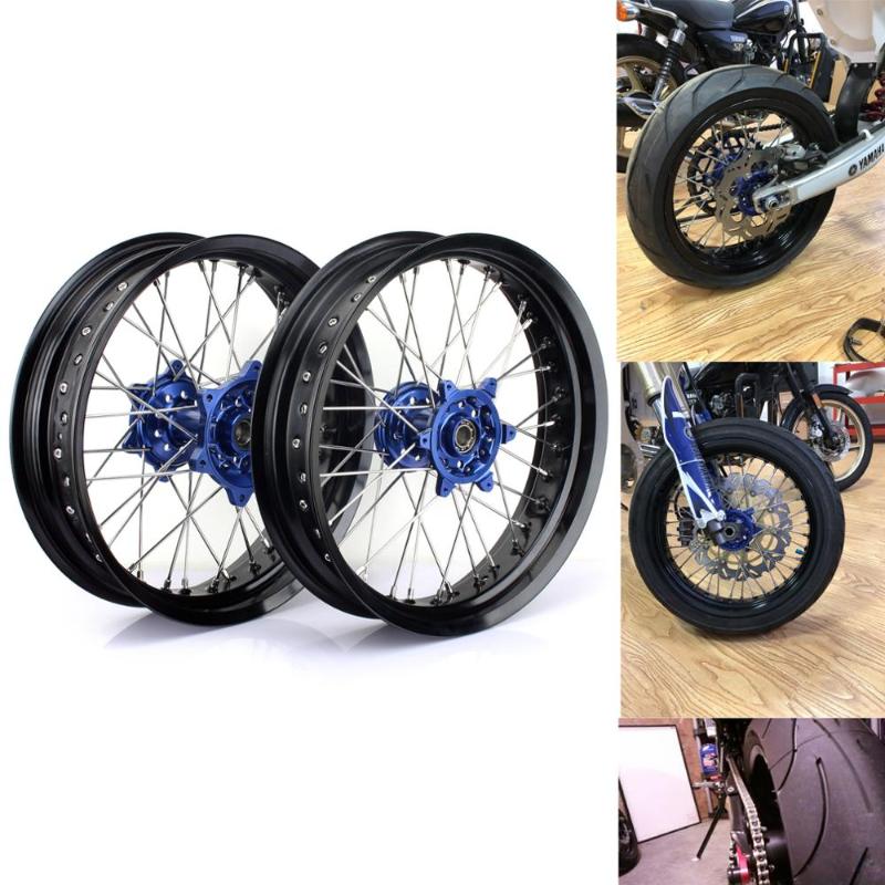 BIKINGBOY 3.5/4.25./4.5 17" Superomoto Front Rear Wheels Rims Hubs For YZ 250 450 F 2009 10 11 12 13 14 15 16 17 18 2020
BIKINGBOY 3.5/4.25./4.5 17" Superomoto Front Rear Wheels Rims Hubs For YZ 250 450 F 2009 10 11 12 13 14 15 16 17 18 2020