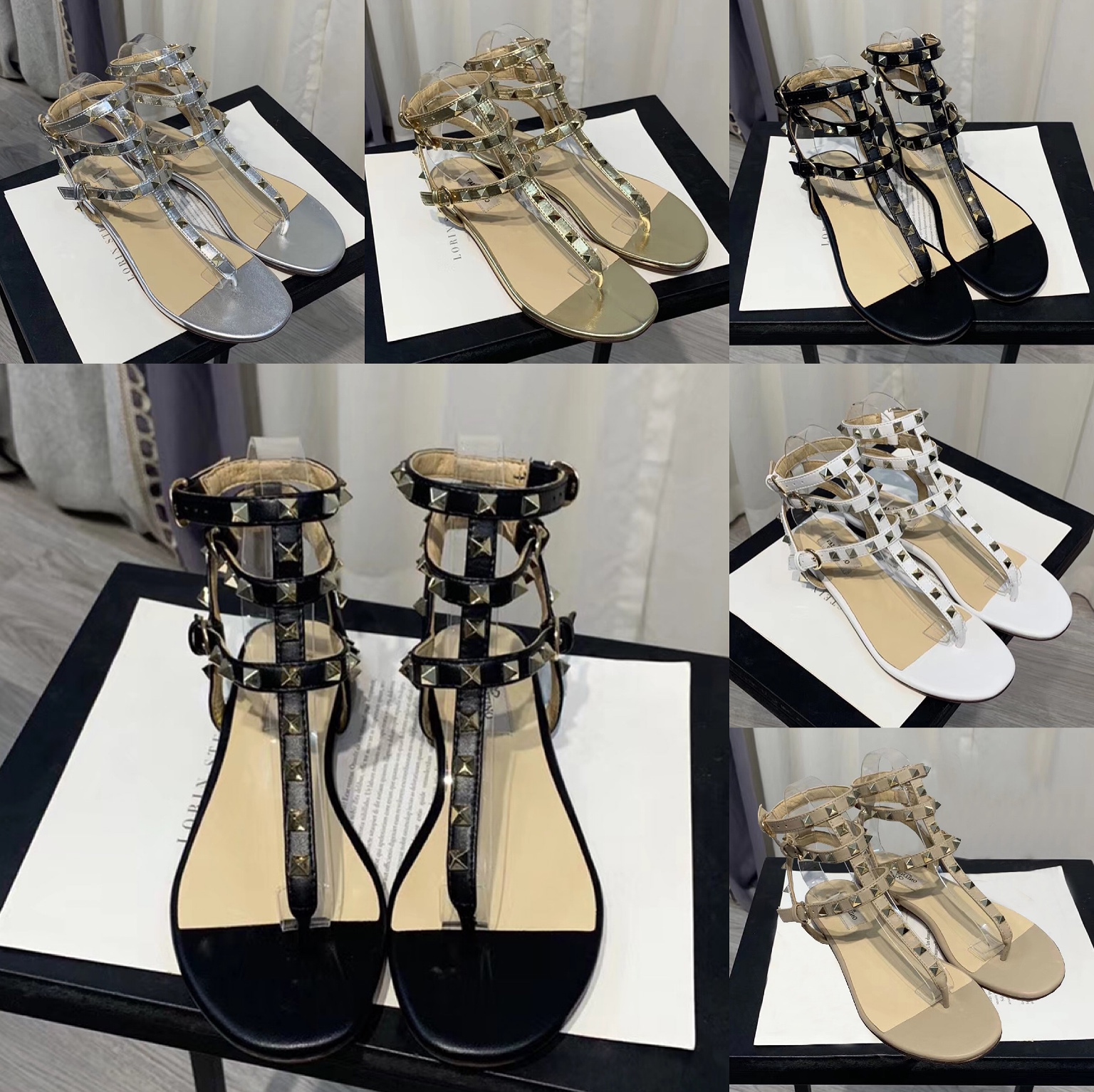 Women Summer Studded Sandals Gladiator Fashion Rivet Buckle Strap Open Toe Sexy Beach Casual Women's Shoes Flats Ladies Sandals
Women Summer Studded Sandals Gladiator Fashion Rivet Buckle Strap Open Toe Sexy Beach Casual Women's Shoes Flats Ladies Sandals