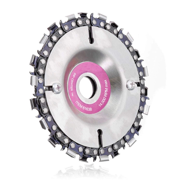 4 Inch Angle Grinder Disc Chain Plate 22 Tooth Wood Carving Disc Chainsaw Cutter Woodworking Tool for 100/115 mm Angle Grinder 5
4 Inch Angle Grinder Disc Chain Plate 22 Tooth Wood Carving Disc Chainsaw Cutter Woodworking Tool for 100/115 mm Angle Grinder 5