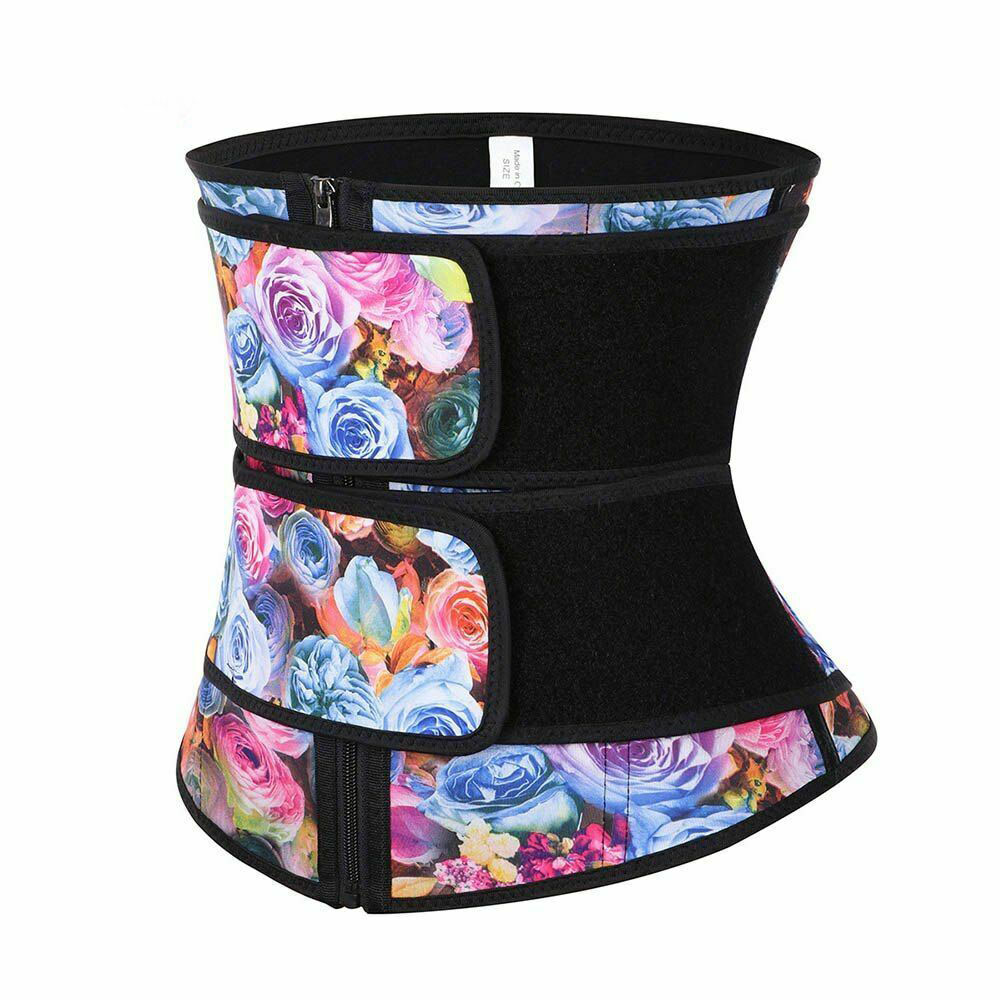 Newest Hot Sale Women Rose Waist Trainer Neoprene Sauna Sweat Corset Trimmer Belt Waist Cincher Body Shaper Slimming Sports Girdle Shapewear