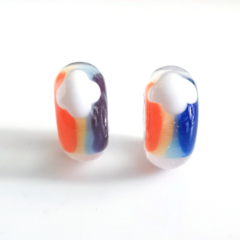 Emith Fla 925 Sterling Silver Large Hole Charm Beads Rainbow Murano Glass Beads Fit For Brand Bracelet Jewelry Makings
Emith Fla 925 Sterling Silver Large Hole Charm Beads Rainbow Murano Glass Beads Fit For Brand Bracelet Jewelry Makings