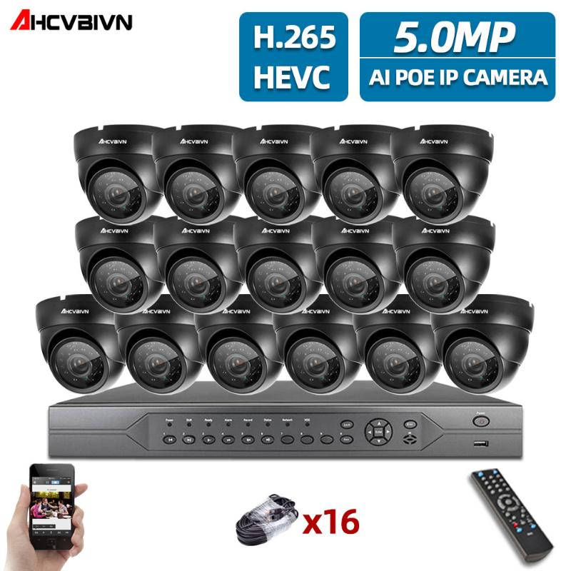 

H.265+ 16CH 4K 8MP POE NVR Kit CCTV Camera System AI Ultra HD 5MP Outdoor Waterproof Security IP Camera Video Surveillance Set