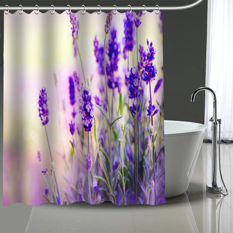 Lavender Flowers Shower Curtain Waterproof Curtains Bathroom Decor with Hooks Custom your image 180X200cm
Lavender Flowers Shower Curtain Waterproof Curtains Bathroom Decor with Hooks Custom your image 180X200cm