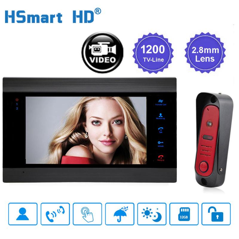 7'' TFT Video Door Phone Visual Video Intercom Speakerphone Intercom System With Waterproof Outdoor IR Camera Support CCTV Cam
7'' TFT Video Door Phone Visual Video Intercom Speakerphone Intercom System With Waterproof Outdoor IR Camera Support CCTV Cam