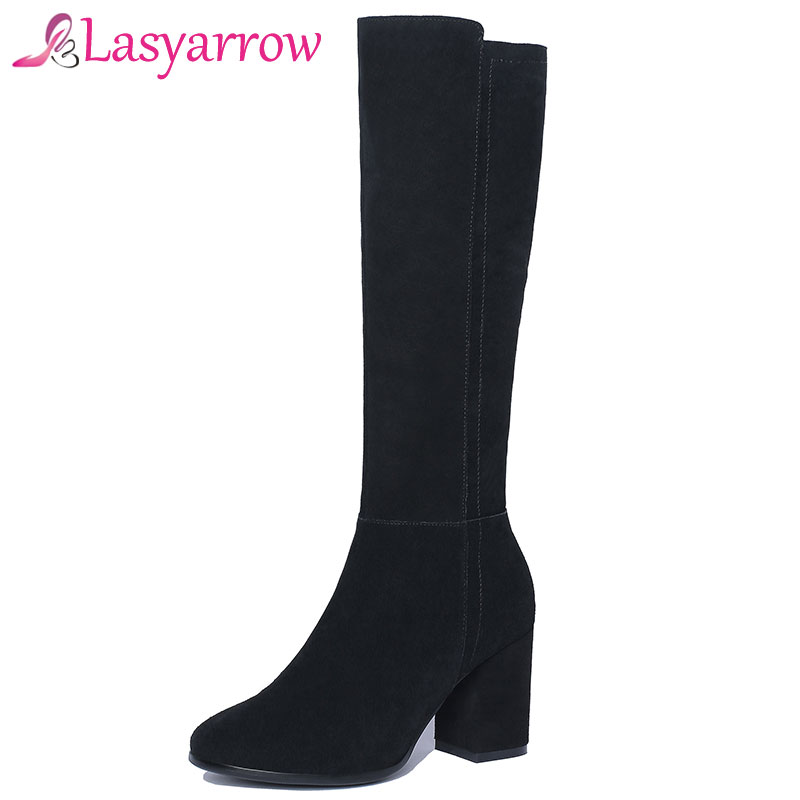 Lasyarrow 2020 Autumn Boots For Women Black Suede Basic Women Boots Knight Zipper Round Toe Chunky High Heel Knee High
Lasyarrow 2020 Autumn Boots For Women Black Suede Basic Women Boots Knight Zipper Round Toe Chunky High Heel Knee High
