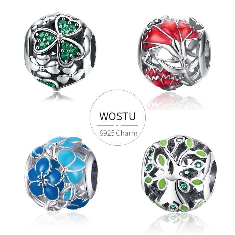 WOSTU Blue Blossom Flowers Beads 100% 925 Sterling Silver Charm Fit Original Bracelet Pendant Fashion Jewelry Making FNC087
WOSTU Blue Blossom Flowers Beads 100% 925 Sterling Silver Charm Fit Original Bracelet Pendant Fashion Jewelry Making FNC087