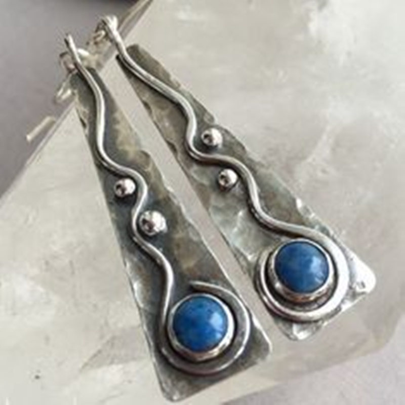 Vintage Pendientes Geometry Brincos Blue Red Stone Earrings For Women Boho Winding Twist Long Drop Earings Statement Oorbellen
Vintage Pendientes Geometry Brincos Blue Red Stone Earrings For Women Boho Winding Twist Long Drop Earings Statement Oorbellen
