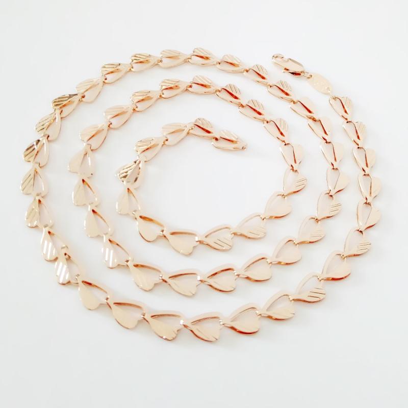 Women Necklace 585 Rose Gold Necklace 70CM Long Designs for Women Heart Link Chain 2020
Women Necklace 585 Rose Gold Necklace 70CM Long Designs for Women Heart Link Chain 2020