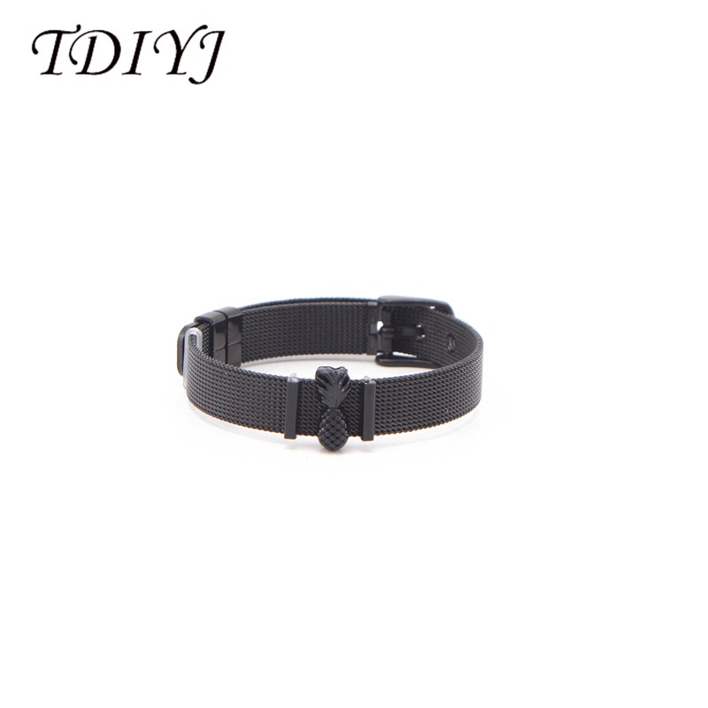 TDIYJ Most Popular Jewelry Black Pineapple Slide Charms Wrap Stainless Steel Bracelet Set to Women Gifts
TDIYJ Most Popular Jewelry Black Pineapple Slide Charms Wrap Stainless Steel Bracelet Set to Women Gifts