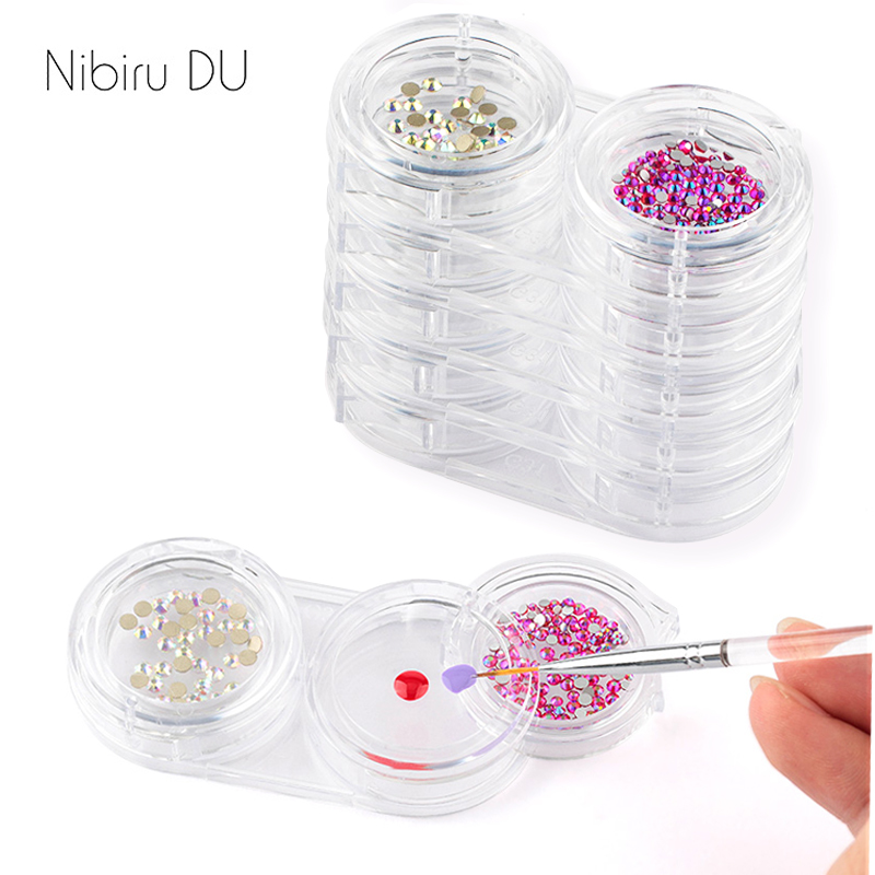 12 Grids Removable Nail Art Rhinestone Storage Box Display Case Acrylic Rotatable Beads Storage Nail Art Accessories Tools
12 Grids Removable Nail Art Rhinestone Storage Box Display Case Acrylic Rotatable Beads Storage Nail Art Accessories Tools
