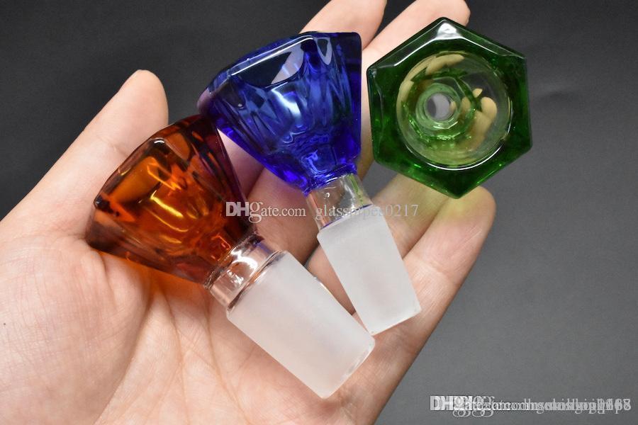 2PCS Thick pyrex glass bowl with 14mm 18mm male diamond shape dry herb tobacco glass bowls for glass water pipes oil rig bowls
2PCS Thick pyrex glass bowl with 14mm 18mm male diamond shape dry herb tobacco glass bowls for glass water pipes oil rig bowls