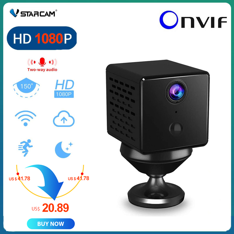 Vstarcam CB73 Mini IP Camera Battery Built-in 150 Degree Wide Angle Night Vision CCTV Battery Wifi Camera Baby Monitor 1080P
Vstarcam CB73 Mini IP Camera Battery Built-in 150 Degree Wide Angle Night Vision CCTV Battery Wifi Camera Baby Monitor 1080P