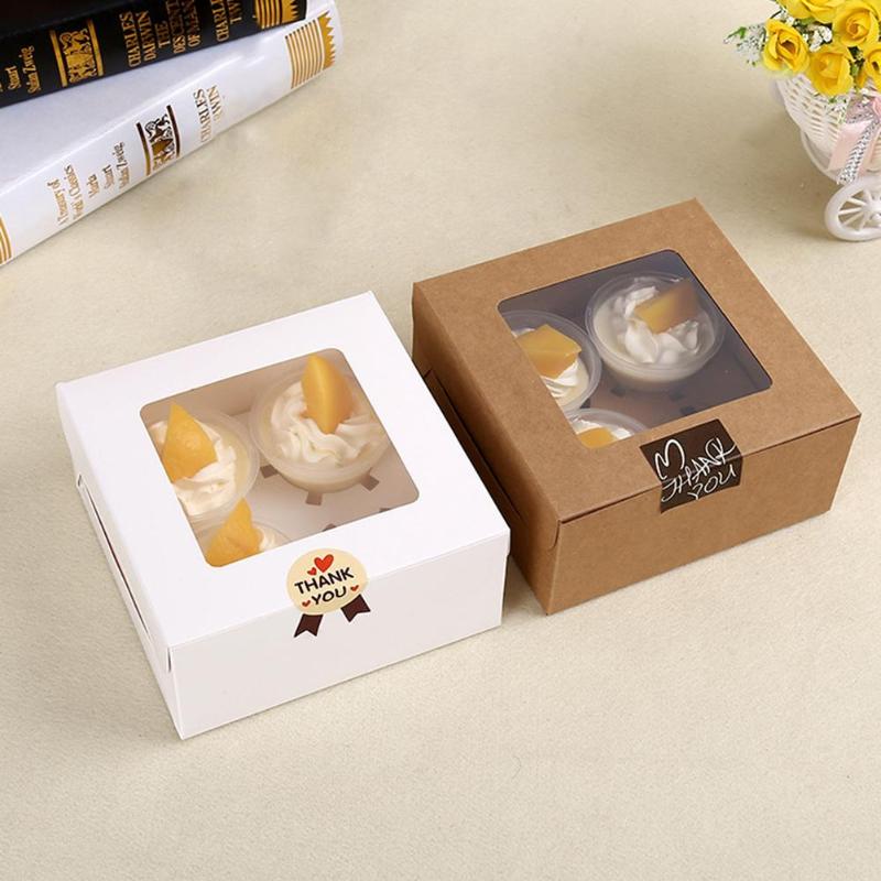 10Pcs Kraft Paper Cupcake Box Bakery Cake Container with Insert Display Window Craft Paper Cake Box Packaging Gift Boxes
10Pcs Kraft Paper Cupcake Box Bakery Cake Container with Insert Display Window Craft Paper Cake Box Packaging Gift Boxes