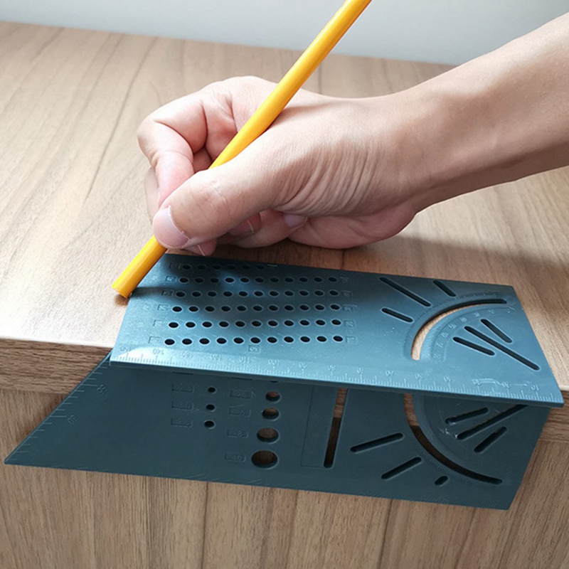 New Arrival Woodworking Gauge Ruler 3D Mitre Angle Measuring Square Measure Tool 45 Degree And 90 Degree With Carpenter Pencil
New Arrival Woodworking Gauge Ruler 3D Mitre Angle Measuring Square Measure Tool 45 Degree And 90 Degree With Carpenter Pencil