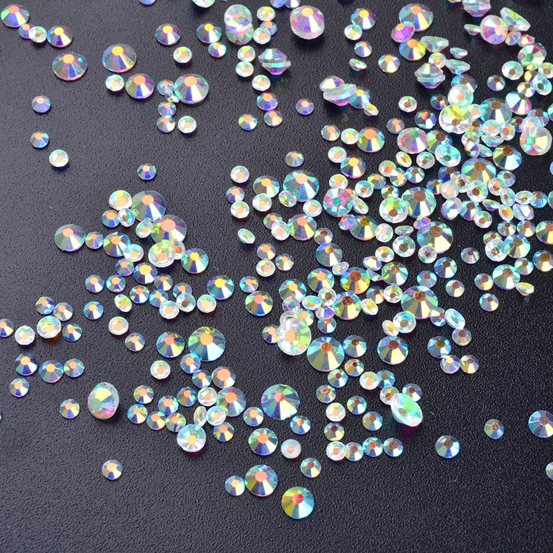 Mix Sizes 500pcs/pack Glass Nail Art Rhinestone Flat back Crystal Non Hotfix Nail Rhinestones Nails Art 3D Decoration SS4-SS12
Mix Sizes 500pcs/pack Glass Nail Art Rhinestone Flat back Crystal Non Hotfix Nail Rhinestones Nails Art 3D Decoration SS4-SS12
