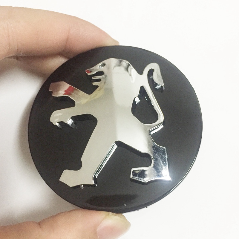 For Peugeot Wheel Hub Cap 206 207 307 308 3008 407 408 508 607 ABS 60mm Peugeot Center dust Cap Emblem Badge Car Accessories
