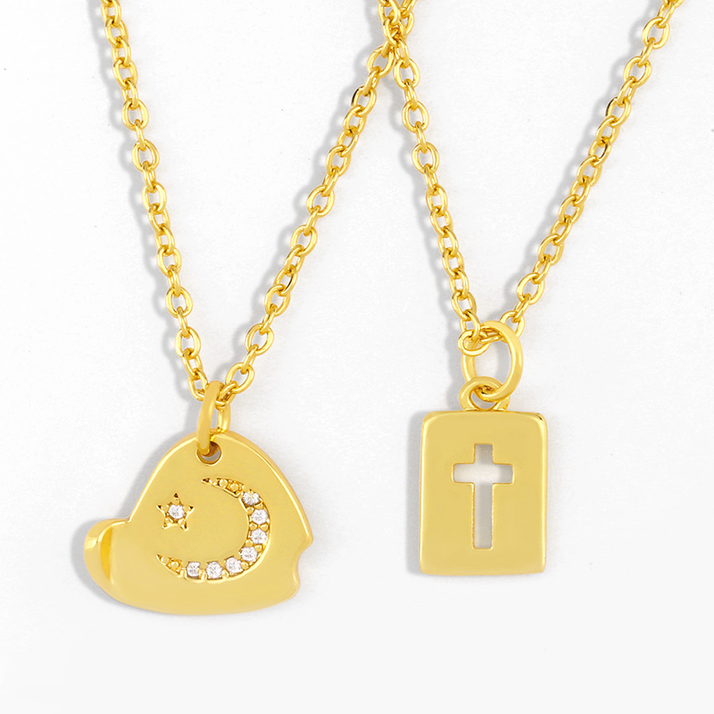 FLOLA Small Gold Square Cross Necklace Women CZ Crystal Star Moon Pendant Necklaces For Women Geometric Zirconia Jewelry nker27
FLOLA Small Gold Square Cross Necklace Women CZ Crystal Star Moon Pendant Necklaces For Women Geometric Zirconia Jewelry nker27